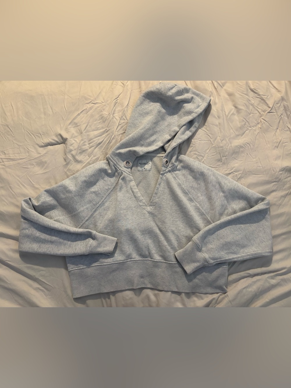 Abercrombie & Fitch Light Gray Crewneck Hoodie